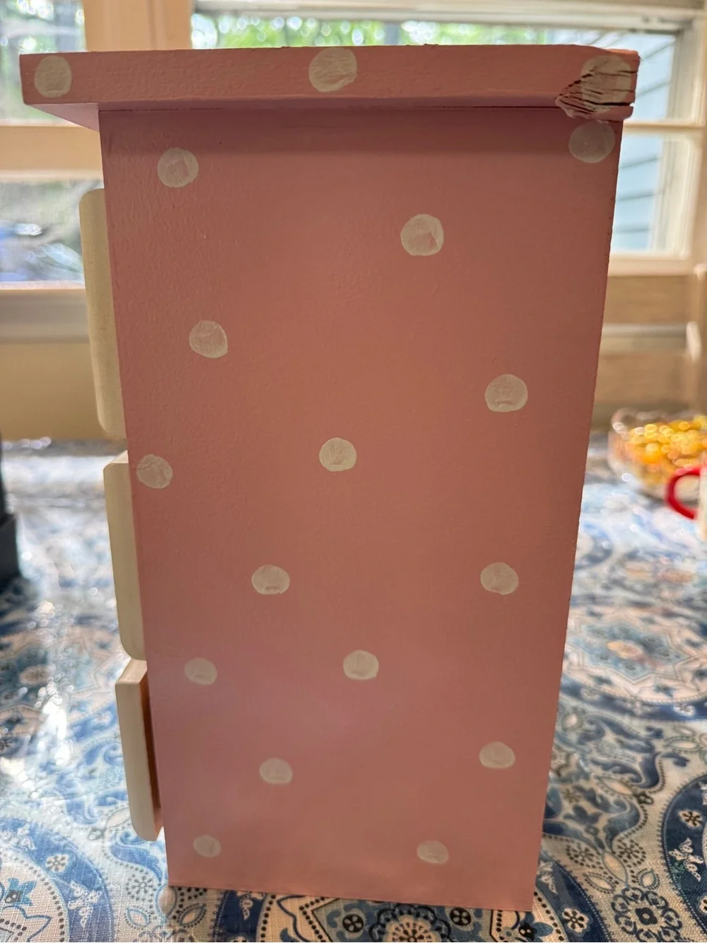Children's Pink Hair Accessory Organizer Drawer Set Dimensions 11x12 inches